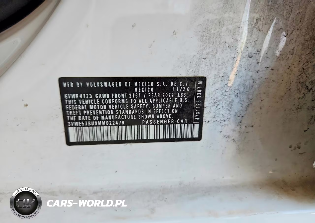 2021 Volkswagen Jetta VIN:3VWE57BU9MM022479 - 12