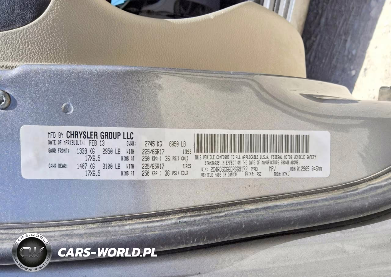 2013 Dodge Grand Caravan Sxt VIN:2C4RDGCG6DR669172 - 13