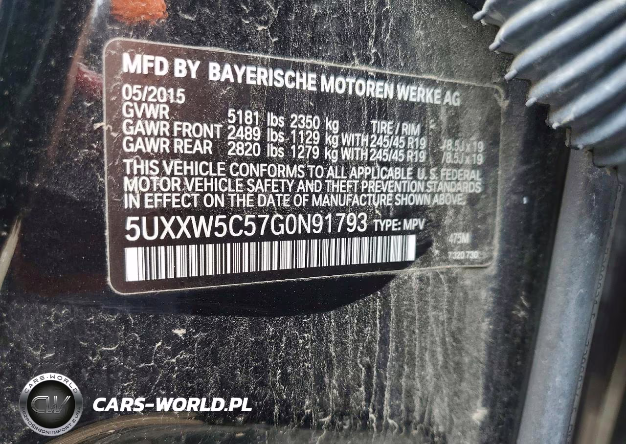 2016 BMW X4 xDrive35I VIN:5UXXW5C57G0N91793 - 13