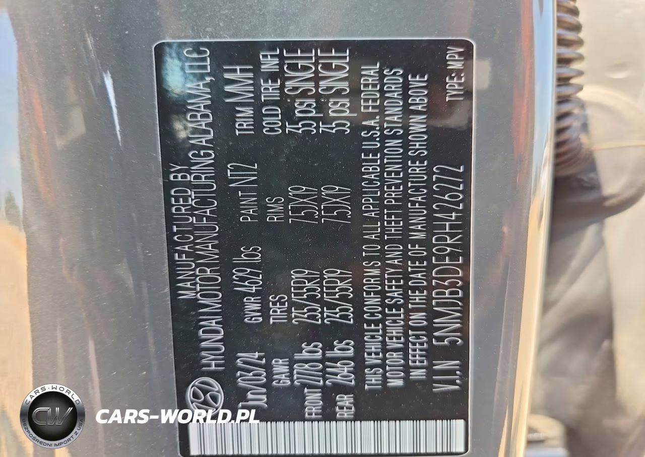 2024 Hyundai Tucson Sel VIN:5NMJB3DE9RH426272 - 13