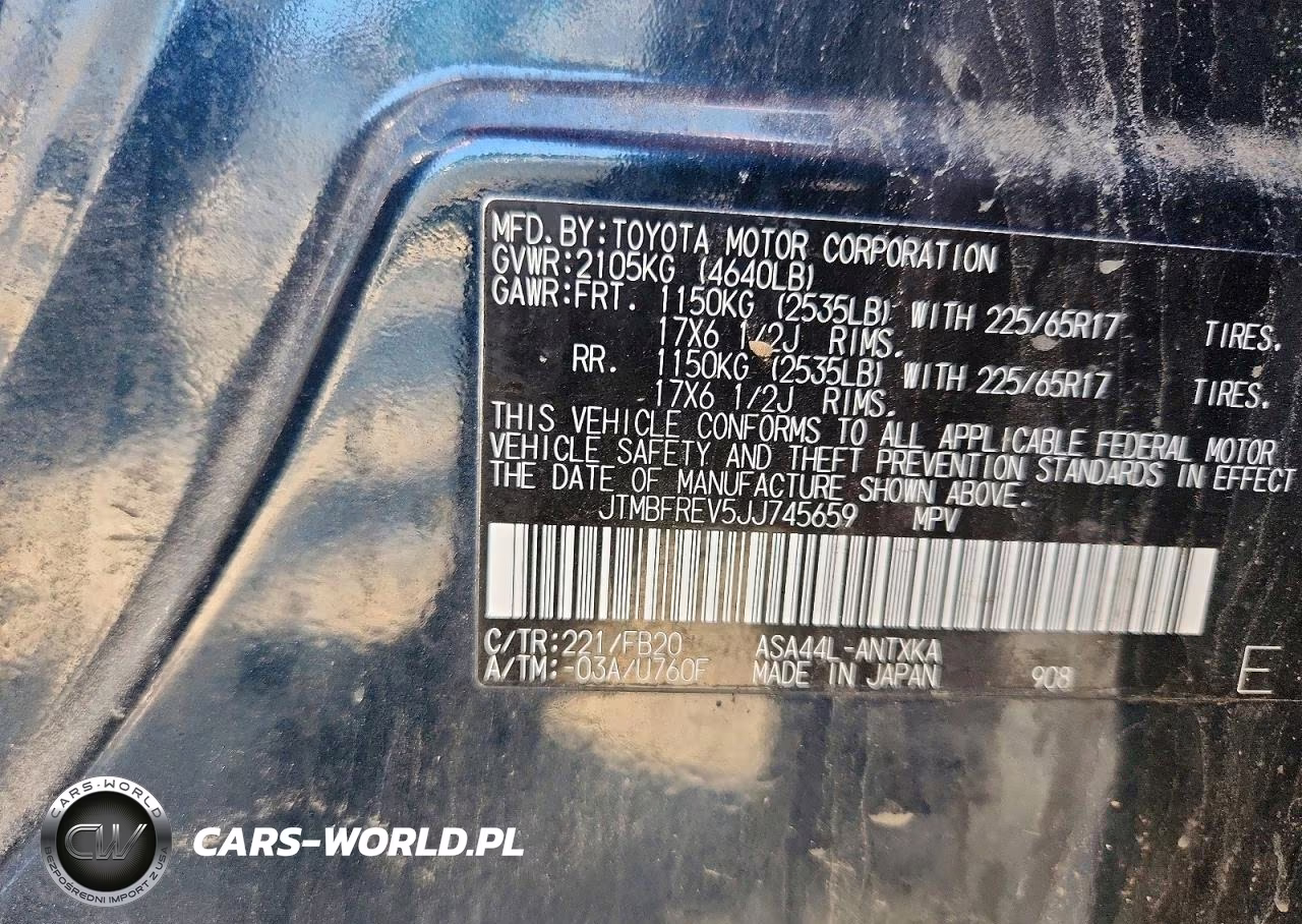 2018 Toyota Rav4 Le VIN:JTMBFREV5JJ745659 - 13