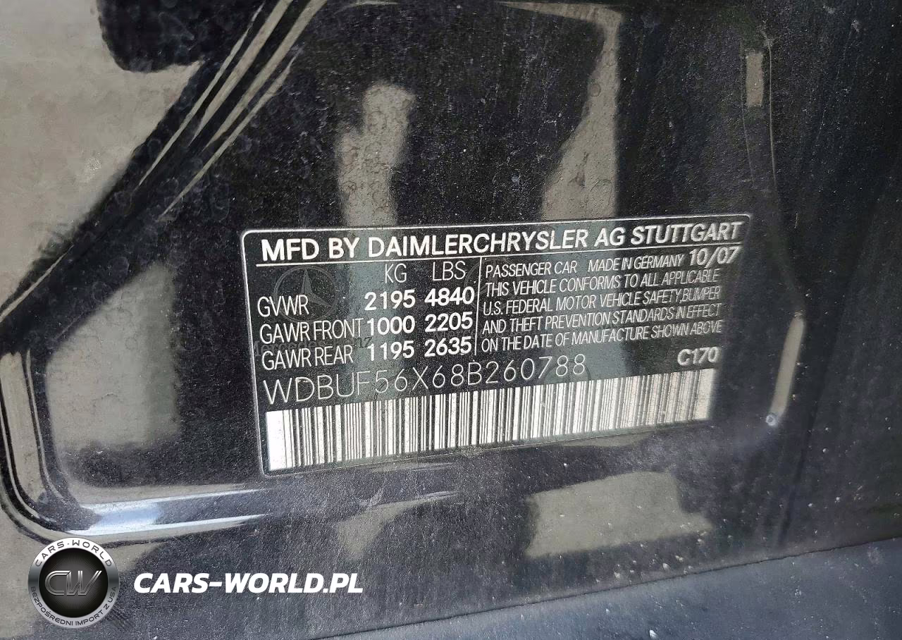 2008 Mercedes-Benz E 350 VIN:WDBUF56X68B260788 - 12