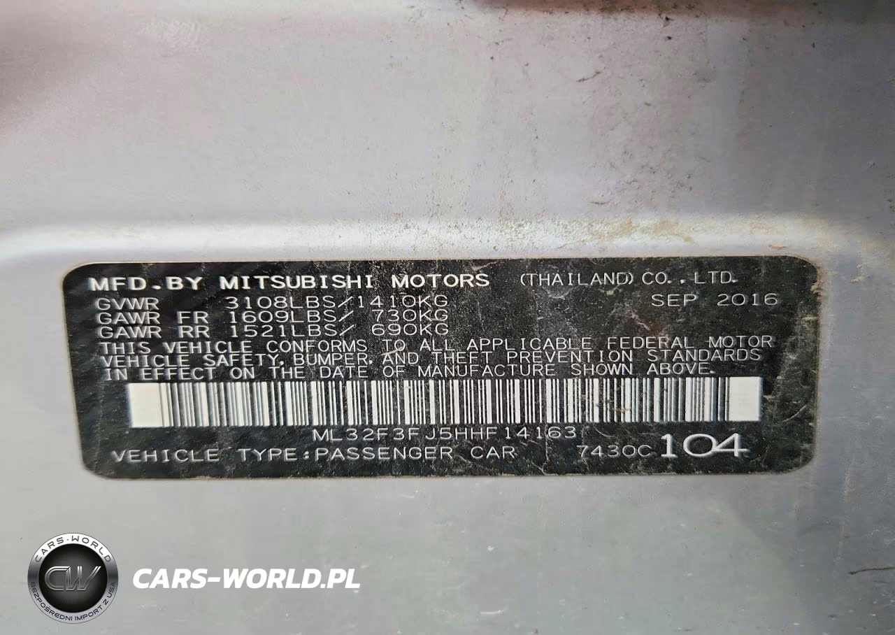 2017 Mitsubishi Mirage G4 Es VIN:ML32F3FJ5HHF14163 - 12