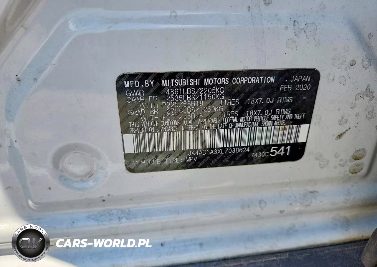 2020 Mitsubishi Outlander Se VIN:JA4AD3A3XLZ038624 - 13