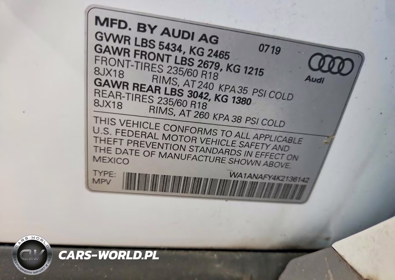 2019 Audi Q5 Premium VIN:WA1ANAFY4K2136142 - 14