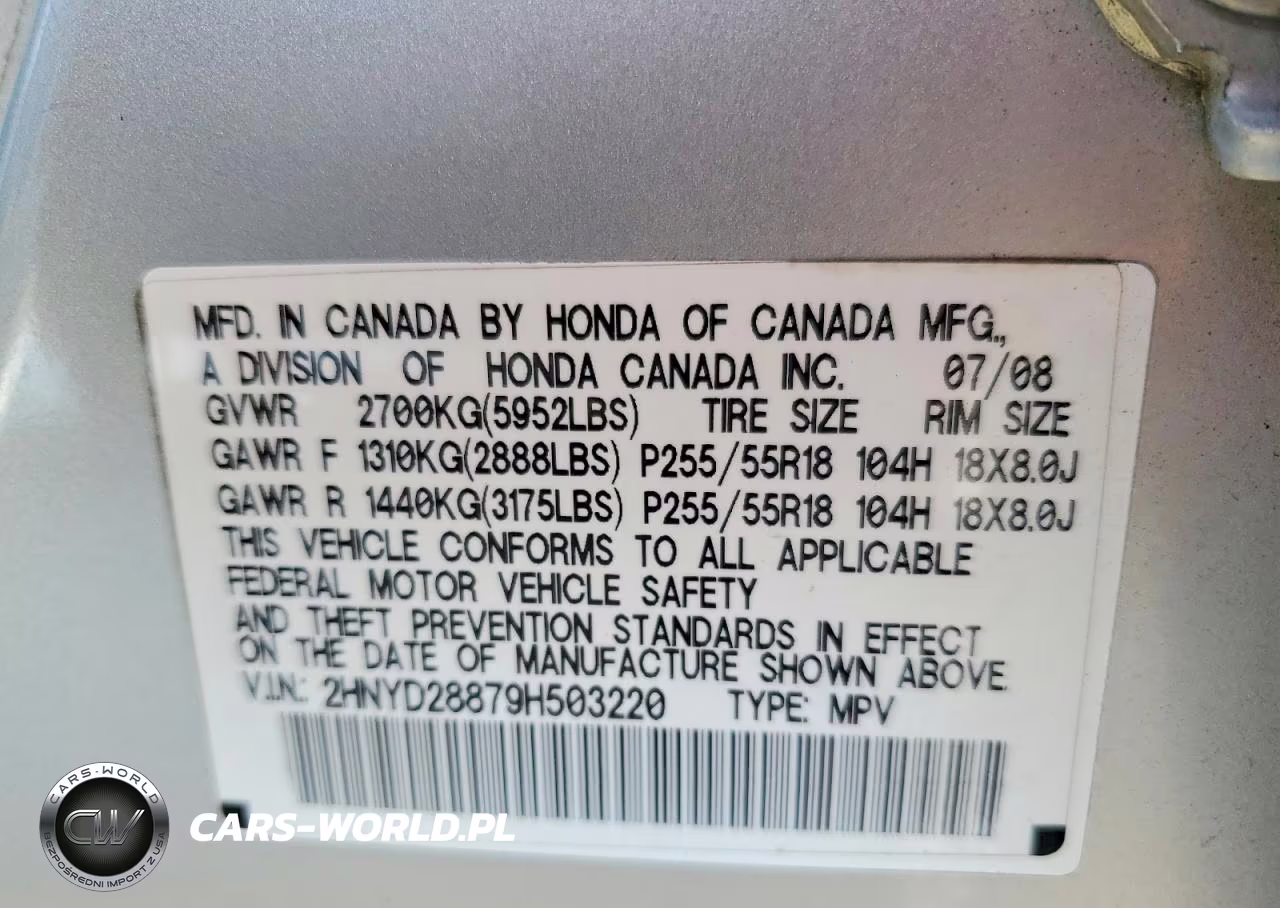 2009 Acura Mdx Sport VIN:2HNYD28879H503220 - 13