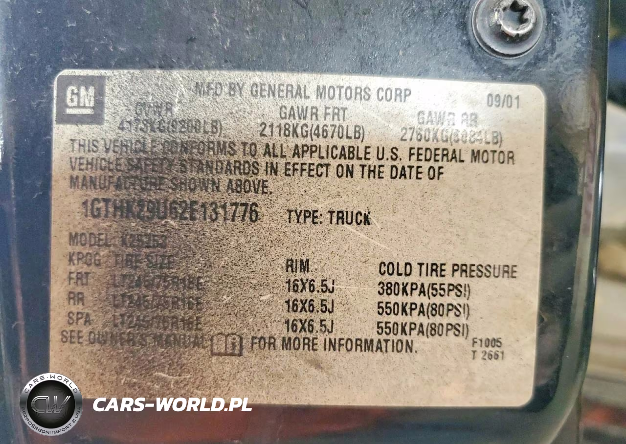2002 GMC Sierra K2500 Heavy Duty VIN:1GTHK29U62E131776 - 12