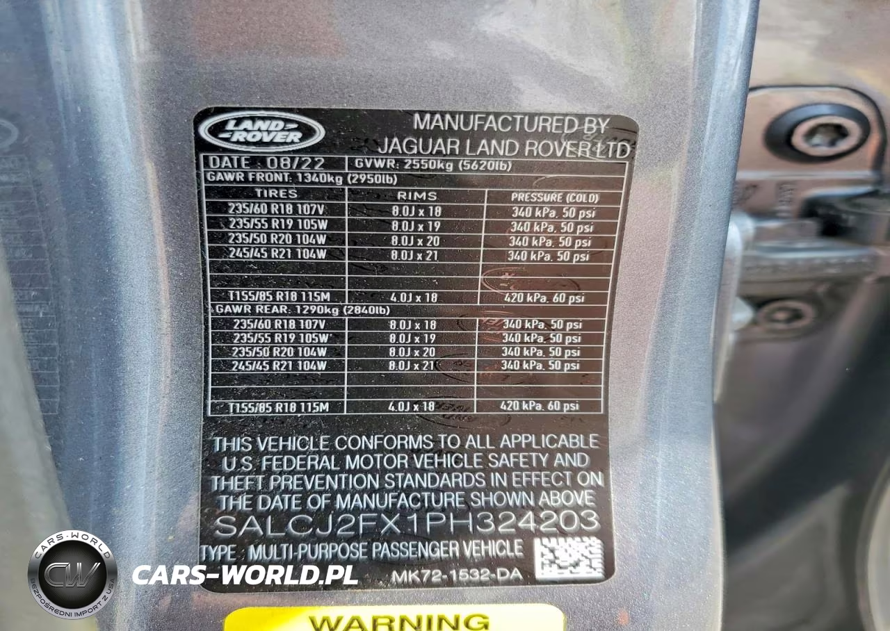 2023 Land Rover Discovery Sport S VIN:SALCJ2FX1PH324203 - 12