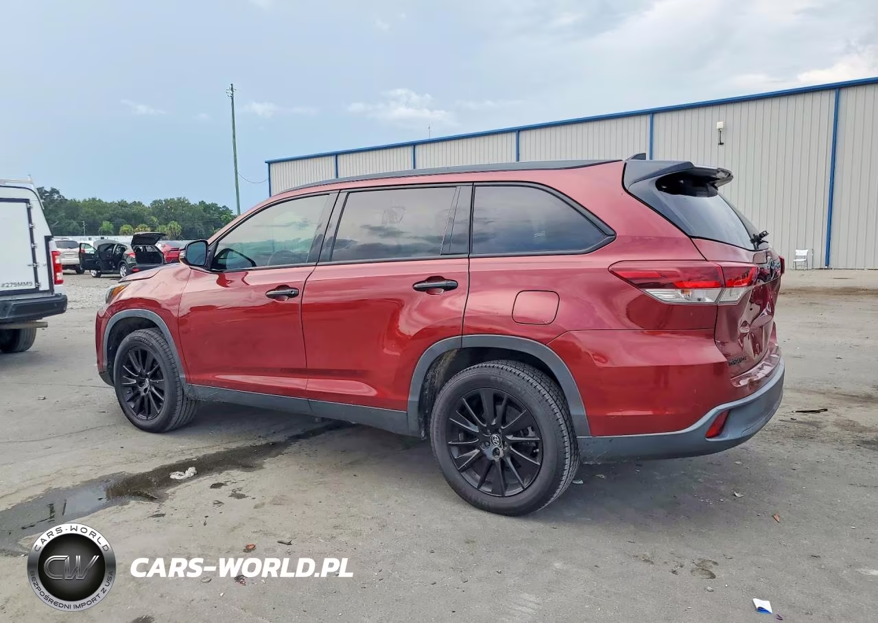 2019 Toyota Highlander Se VIN:5TDKZRFHXKS324055 - 2