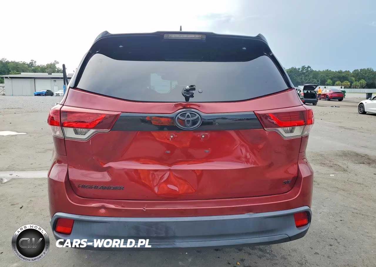 2019 Toyota Highlander Se VIN:5TDKZRFHXKS324055 - 6