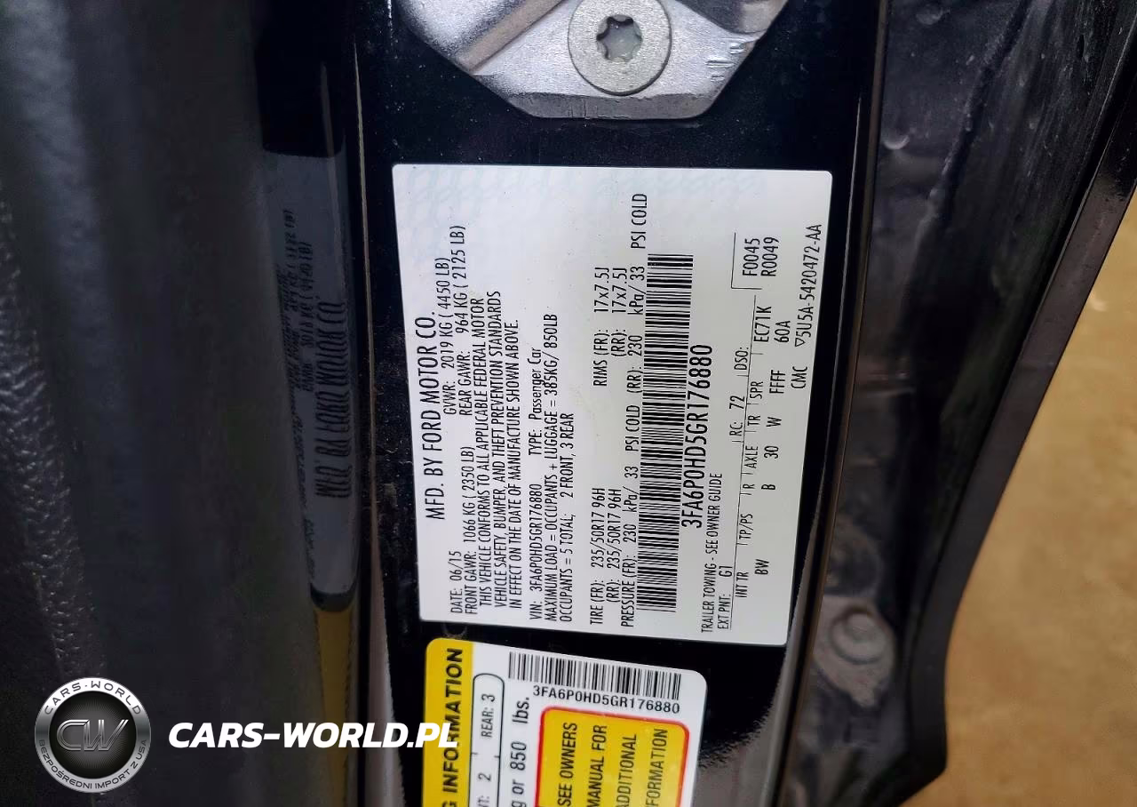 2016 Ford Fusion Se VIN:3FA6P0HD5GR176880 - 12