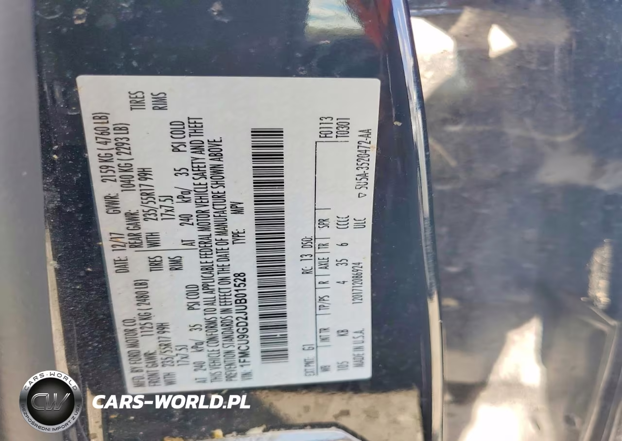2018 Ford Escape Se VIN:1FMCU9GD2JUB01528 - 13