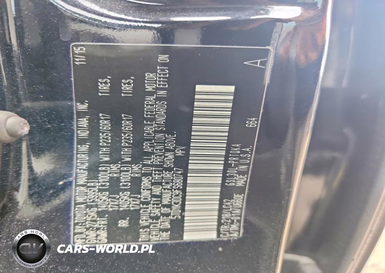 2015 Toyota Sienna Xle 8-Passenger VIN:5TDYK3DC9FS680747 - 13