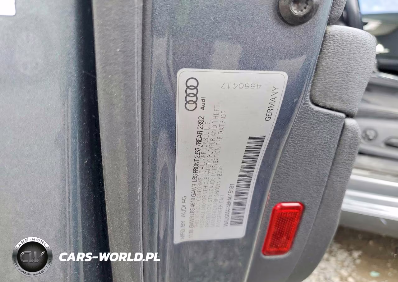 2019 Audi A4 Premium VIN:WAUGMAF48KA015861 - 12