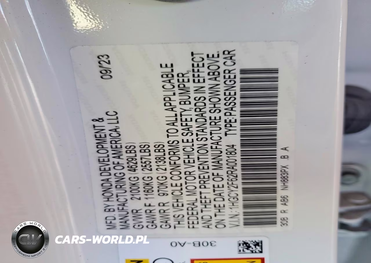 2024 Honda Accord Hybrid Exl VIN:1HGCY2F62RA001804 - 12