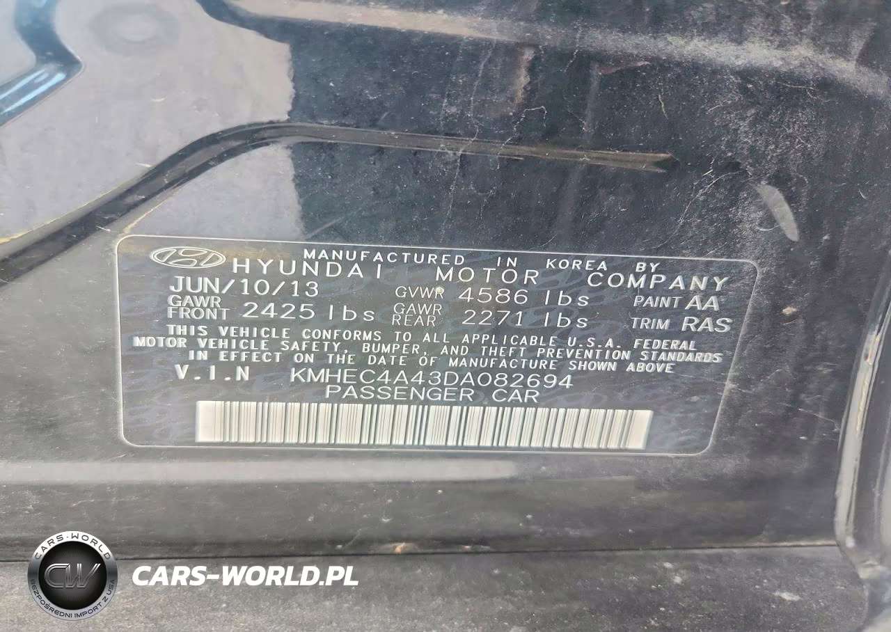 2013 Hyundai Sonata Hybrid VIN:KMHEC4A43DA082694 - 12