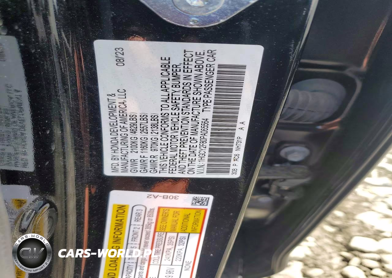 2023 Honda Accord Touring Hybrid VIN:1HGCY2F80PA065564 - 12