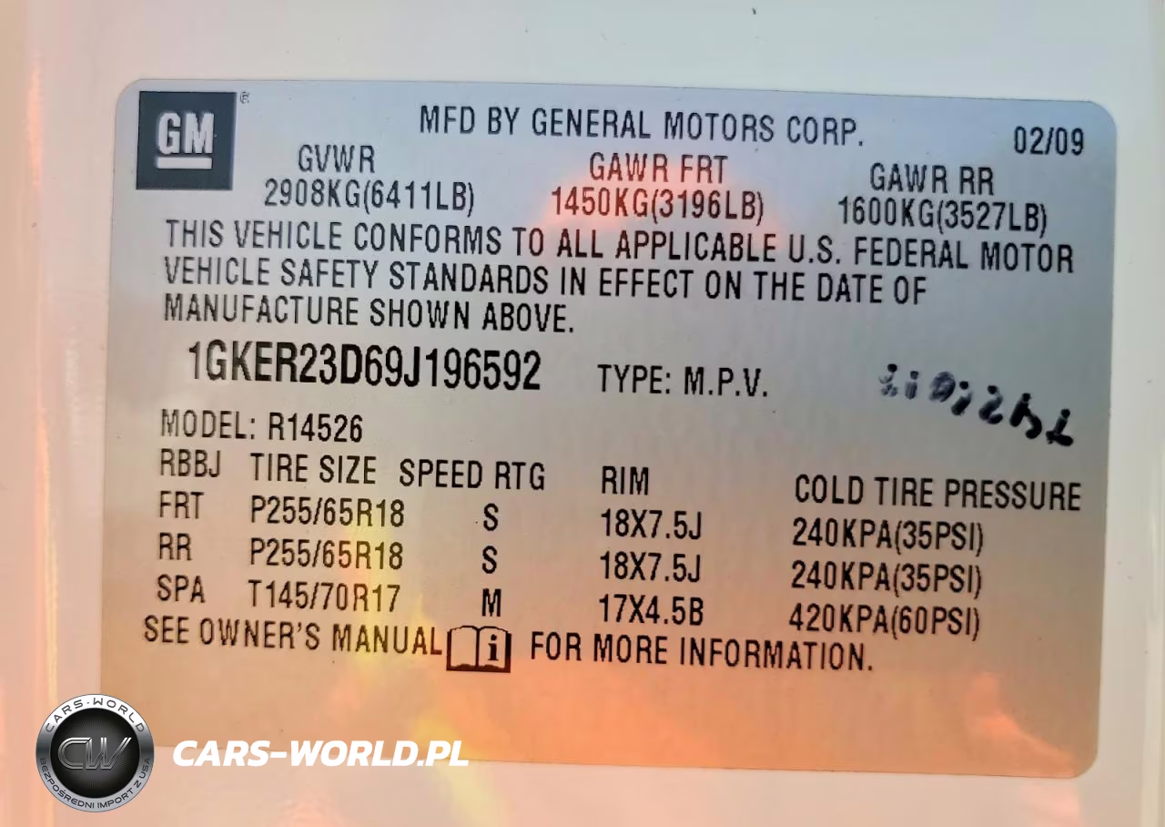 2009 GMC Acadia Slt-1 VIN:1GKER23D69J196592 - 13