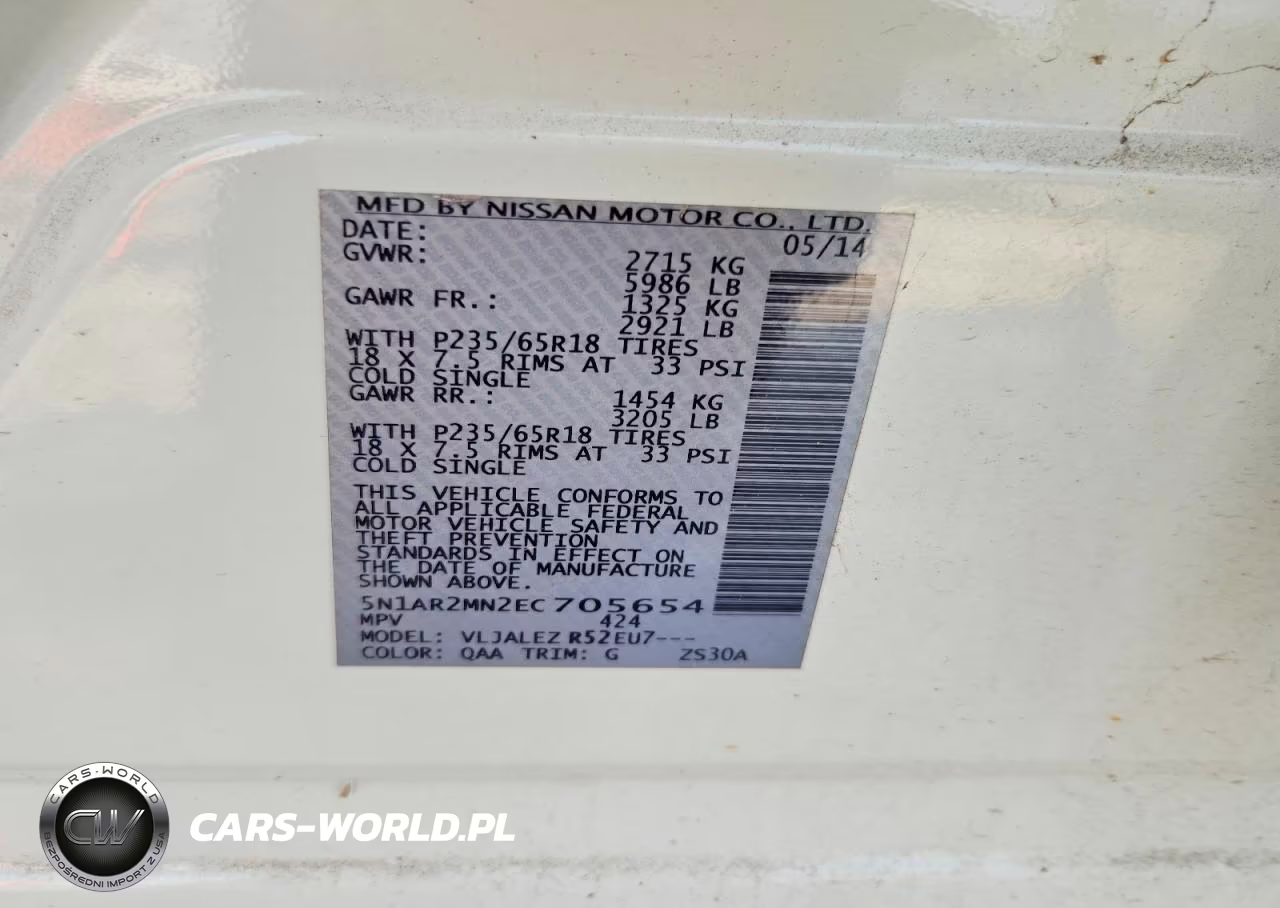 2014 Nissan Pathfinder Sv VIN:5N1AR2MN2EC705654 - 13