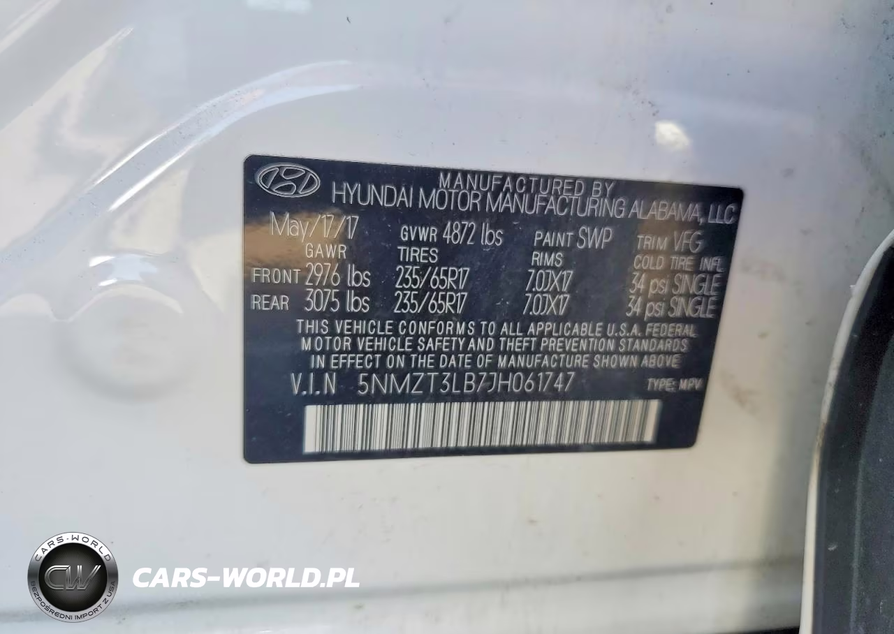 2018 Hyundai Santa Fe Sport 2.4L VIN:5NMZT3LB7JH061747 - 13