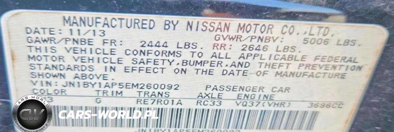 2014 Infiniti Q70 3.7 VIN:JN1BY1AP5EM260092 - 12
