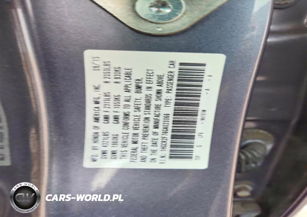 2016 Honda Accord Ex VIN:1HGCR2F76GA020066 - 13