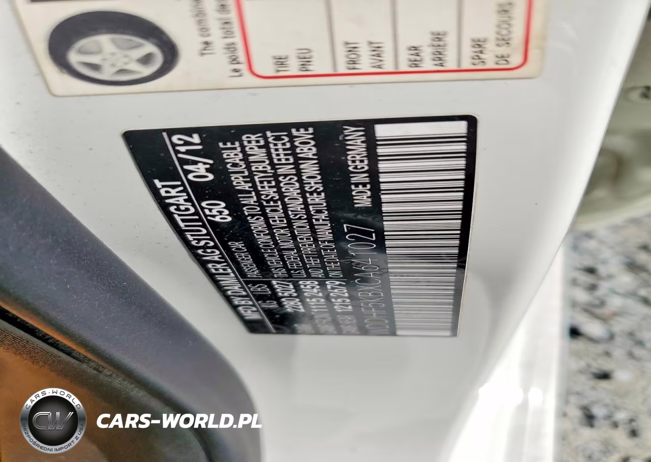 2012 Mercedes-Benz E 350 VIN:WDDHF5KBXCA641027 - 12