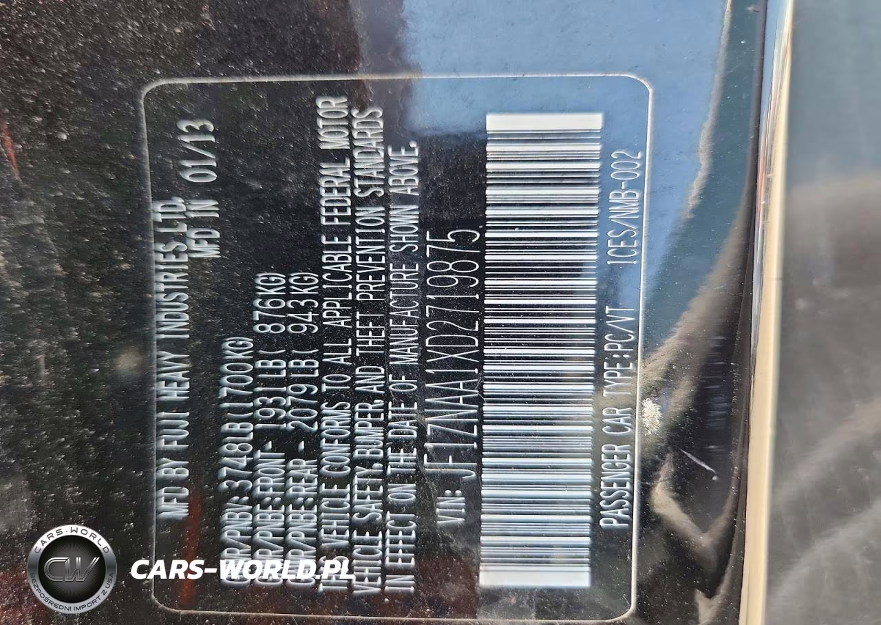 2013 Scion Fr-S Base VIN:JF1ZNAA1XD2719875 - 12