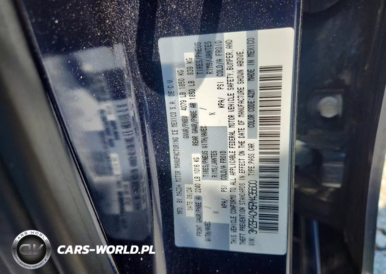 2024 Mazda Mazda3 2.5 S Preferred VIN:3MZBPACM5RM435600 - 12