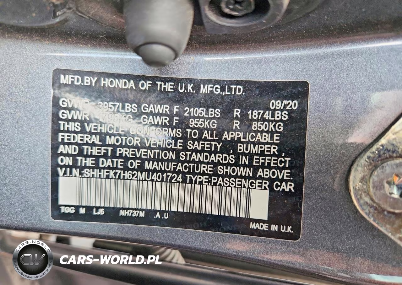 2021 Honda Civic Ex VIN:SHHFK7H62MU401724 - 13