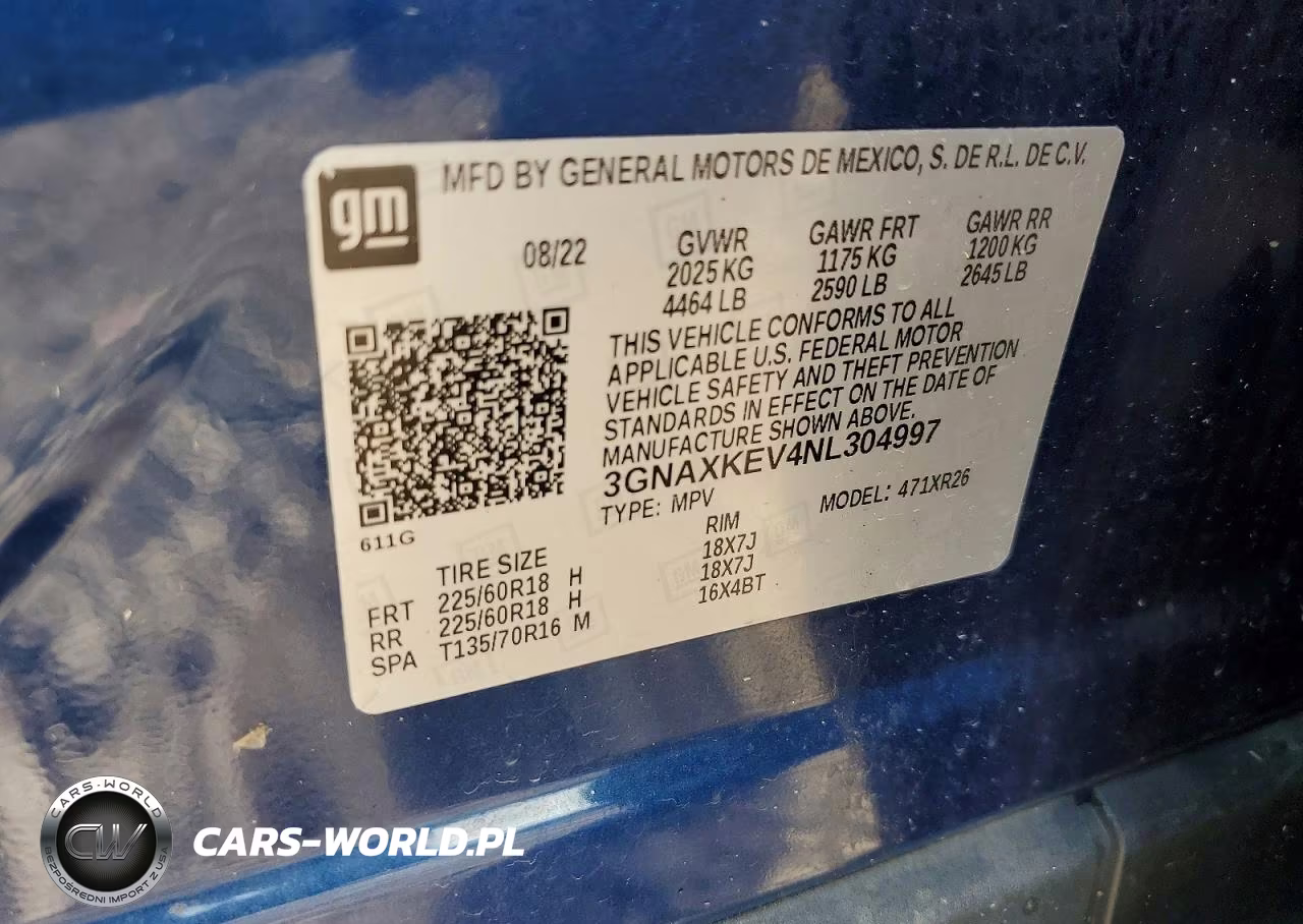 2022 Chevrolet Equinox Lt VIN:3GNAXKEV4NL304997 - 14