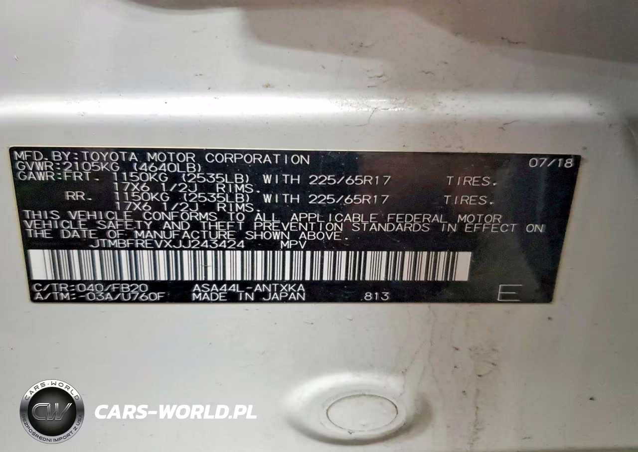 2018 Toyota Rav4 Le VIN:JTMBFREVXJJ243424 - 12