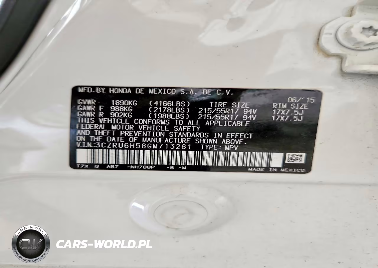 2016 Honda Hr-V Ex VIN:3CZRU6H58GM713261 - 13