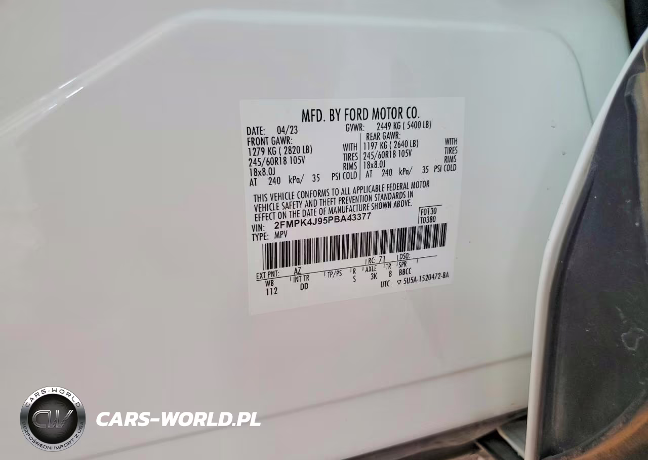 2023 Ford Edge Sel VIN:2FMPK4J95PBA43377 - 14