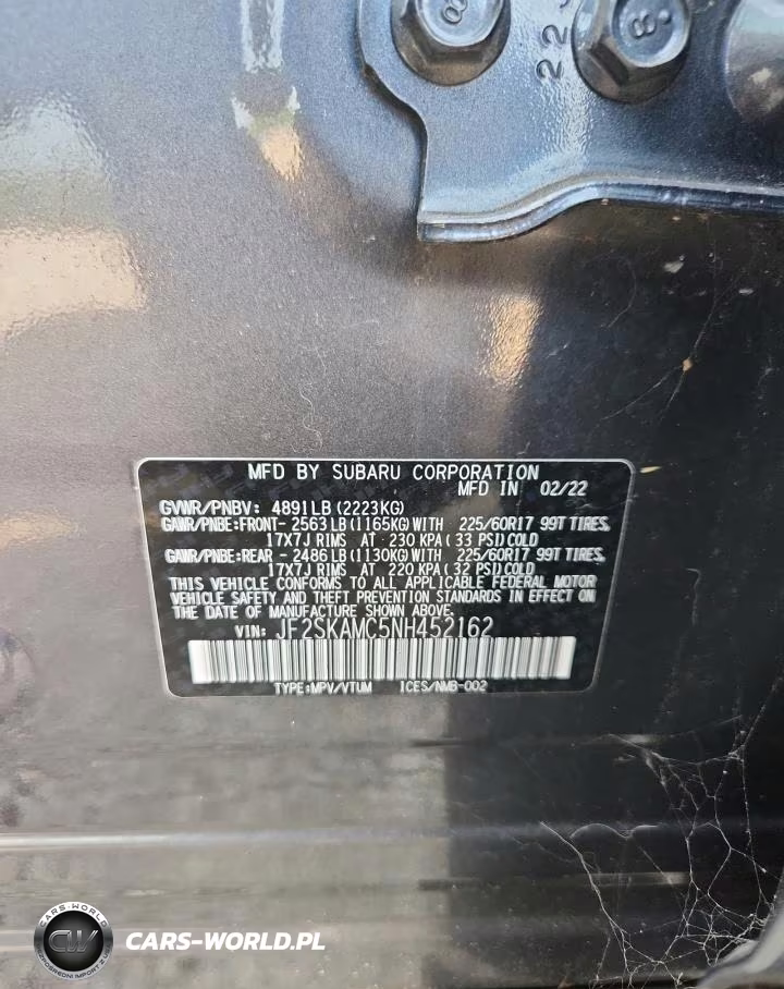 2022 Subaru Forester Wilderness VIN:JF2SKAMC5NH452162 - 14