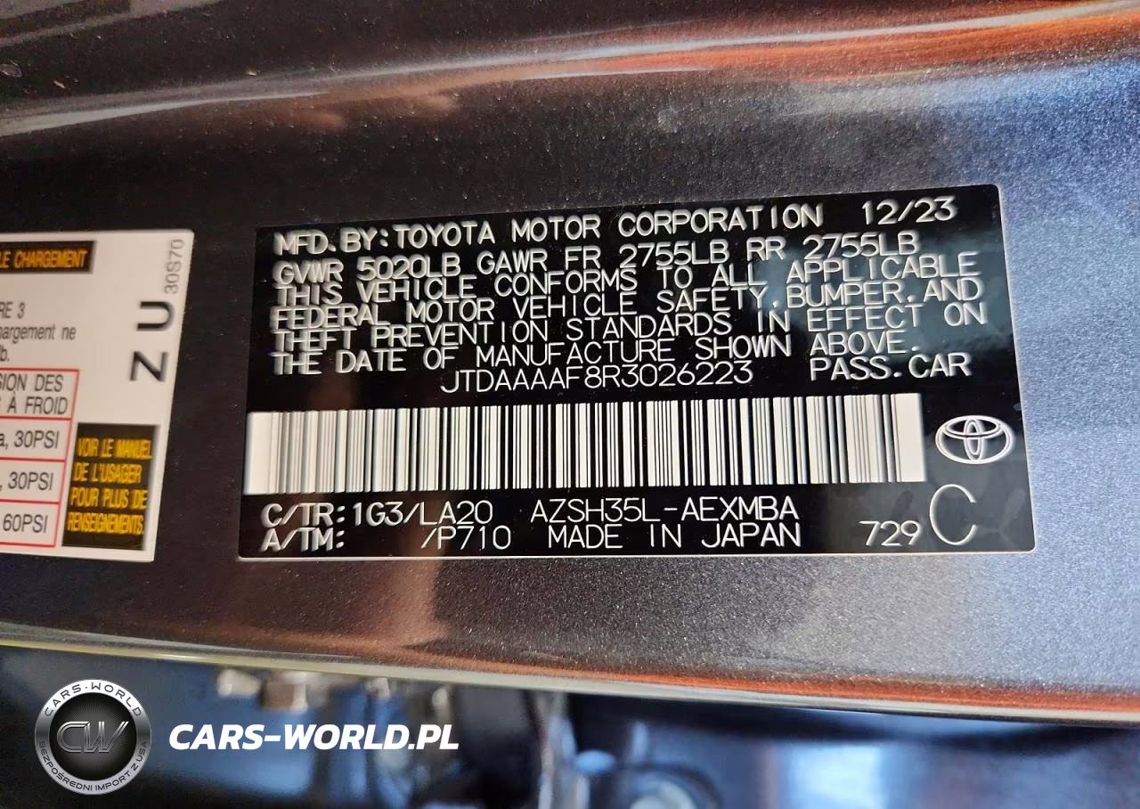 2024 Toyota Crown Limited VIN:JTDAAAAF8R3026223 - 12