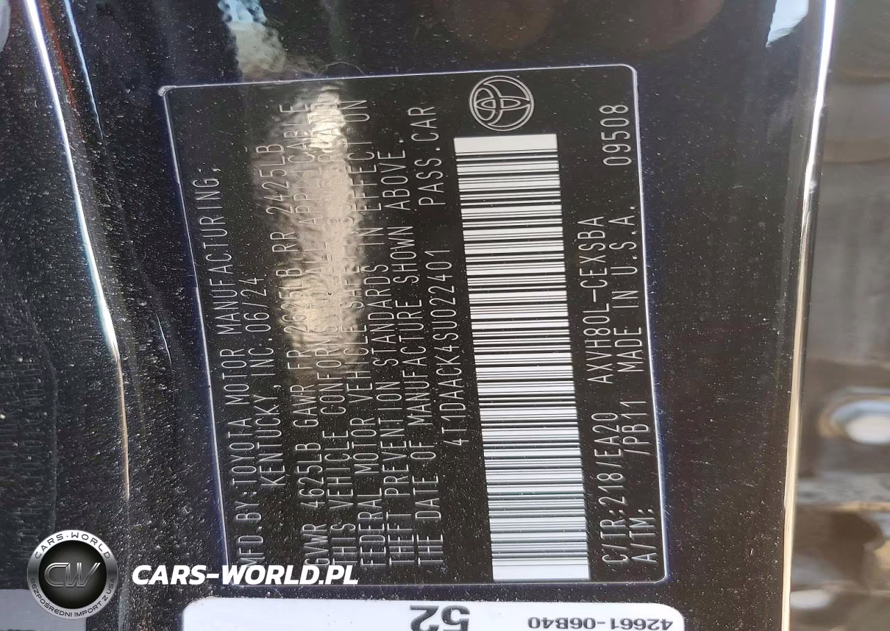 2025 Toyota Camry Se VIN:4T1DAACK4SU022401 - 12