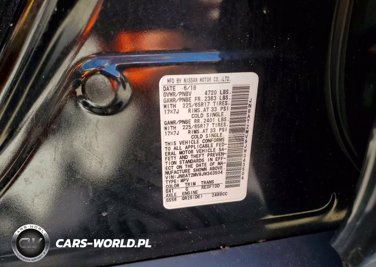2018 Nissan Rogue Sv VIN:JN8AT2MV9JW343504 - 13