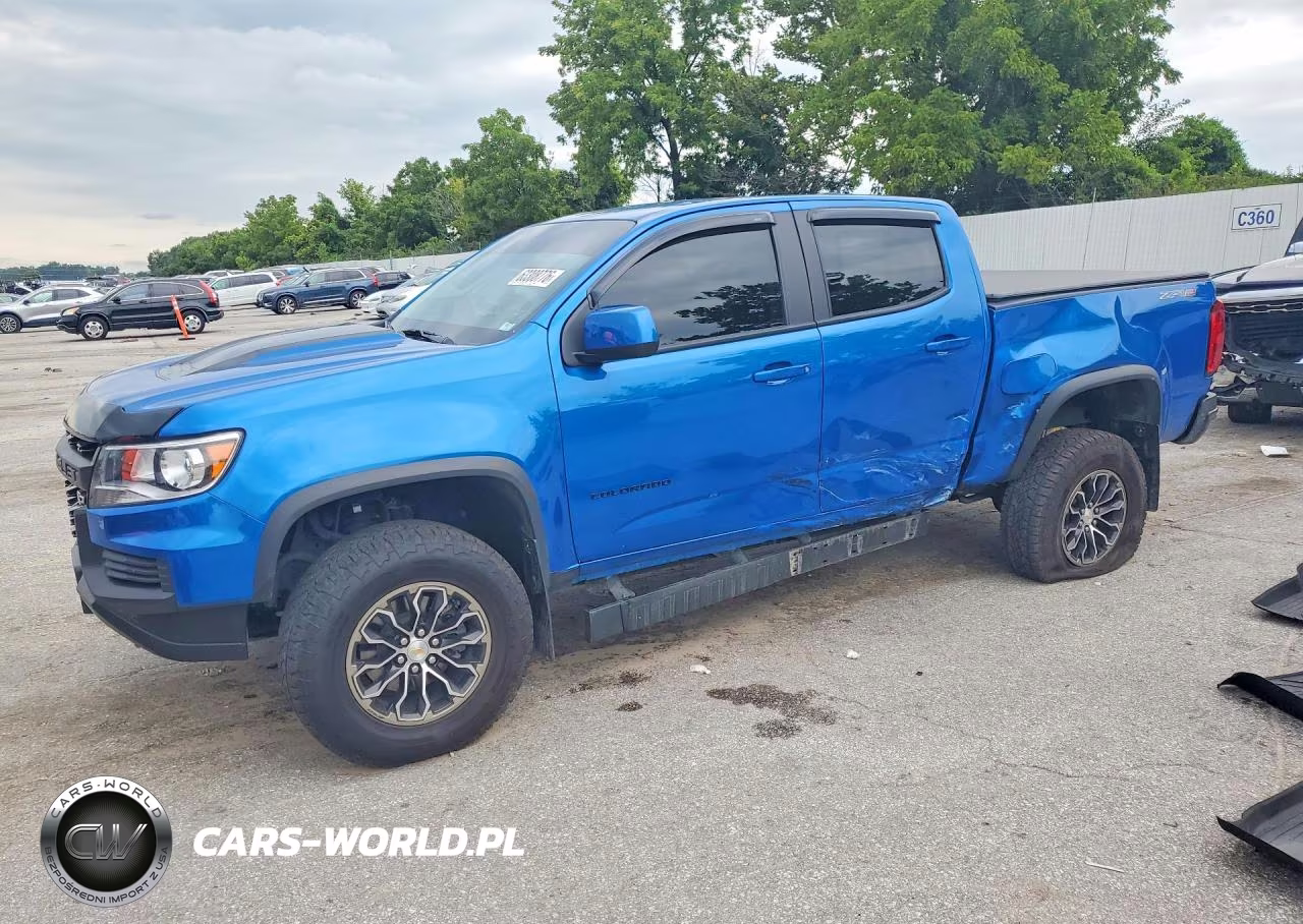 2022 Chevrolet Colorado Zr2 VIN:1GCGTEEN6N1229534 - 1