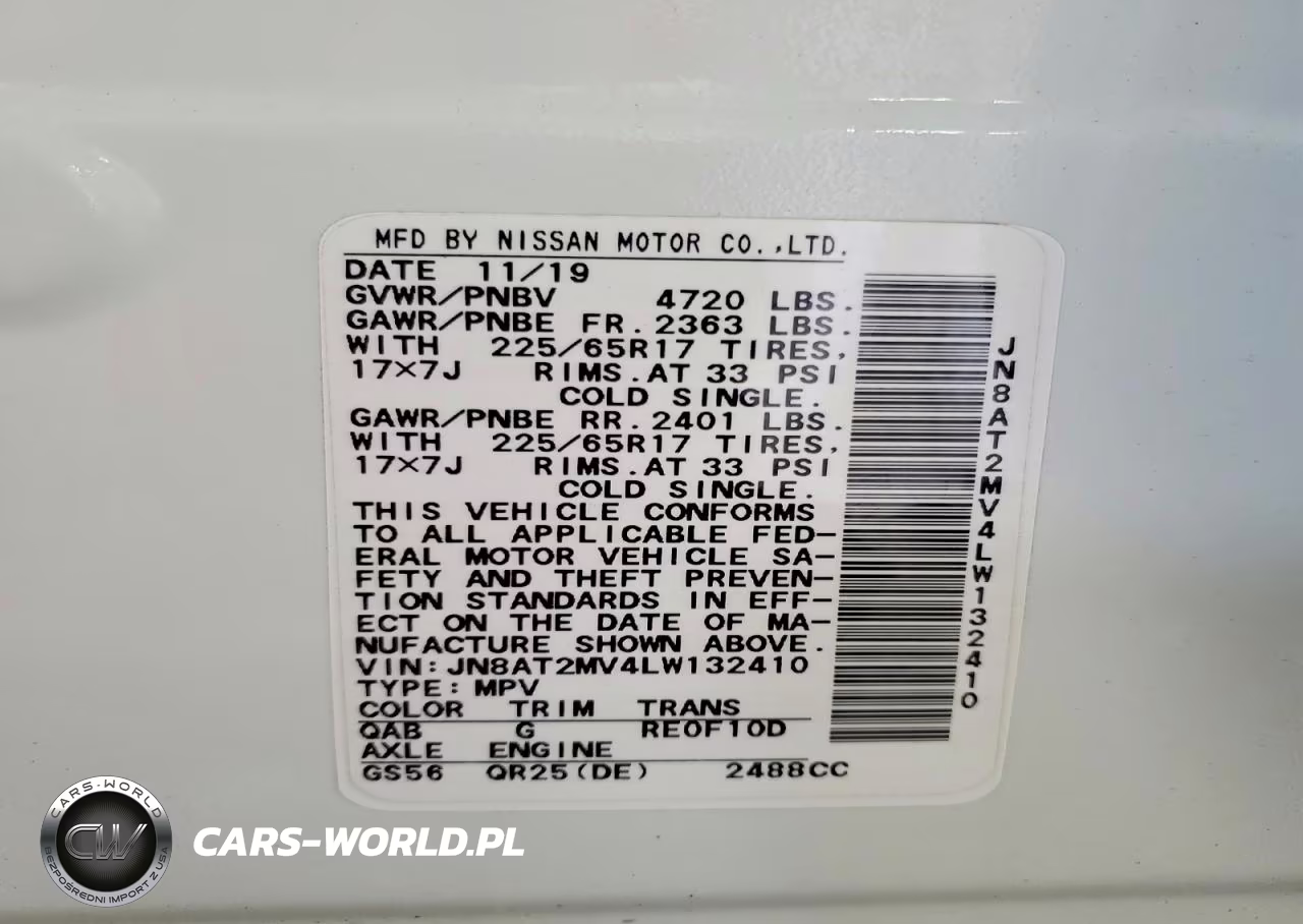 2020 Nissan Rogue Sv VIN:JN8AT2MV4LW132410 - 13