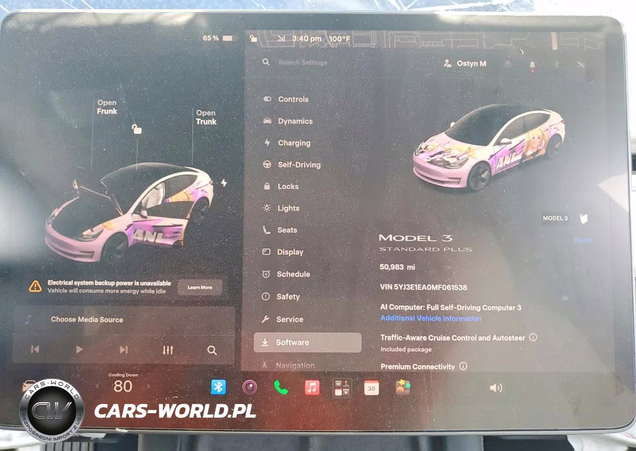 2021 Tesla Model 3 VIN:5YJ3E1EA0MF061538 - 9