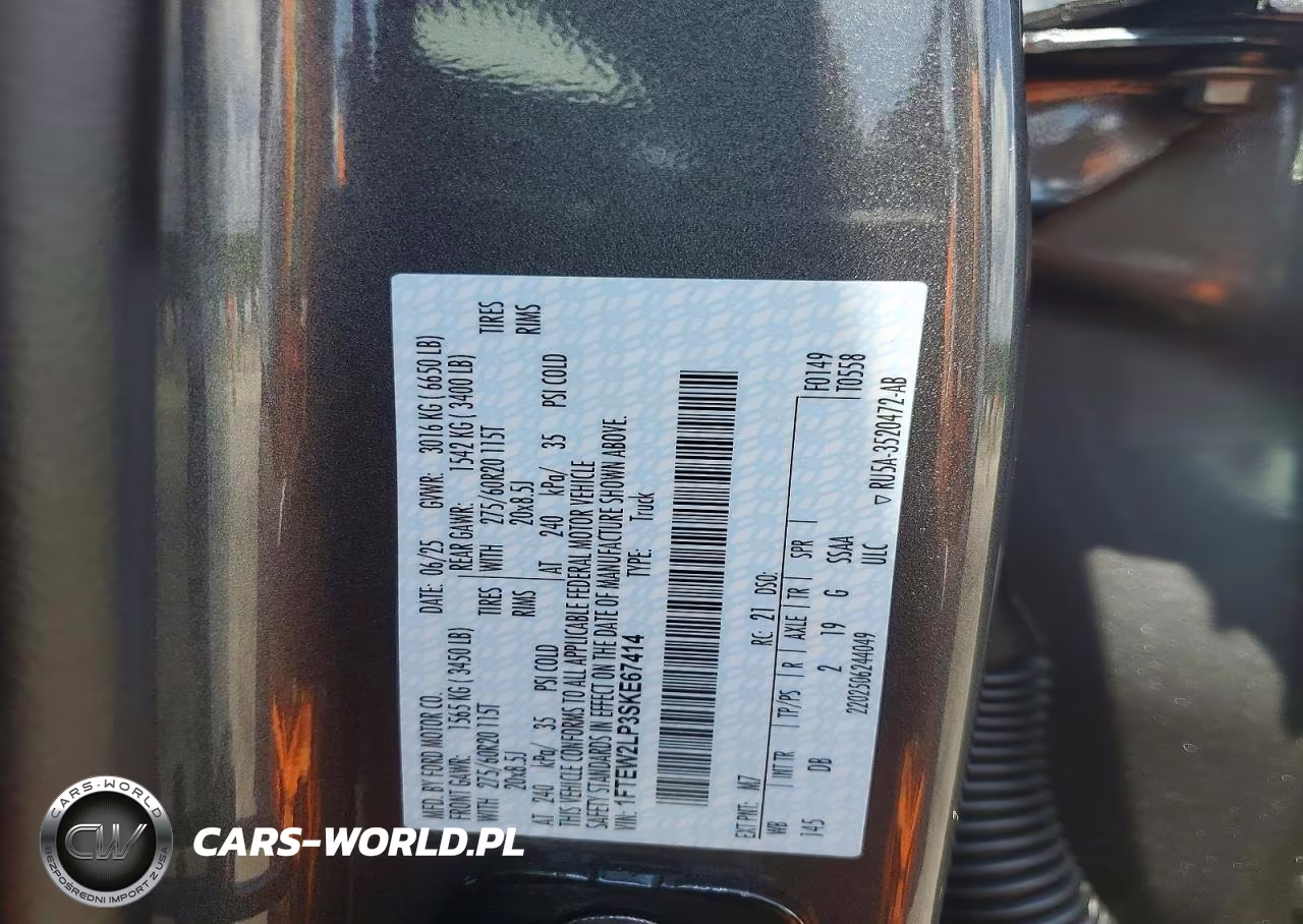 2025 Ford F150 Stx VIN:1FTEW2LP3SKE67414 - 12