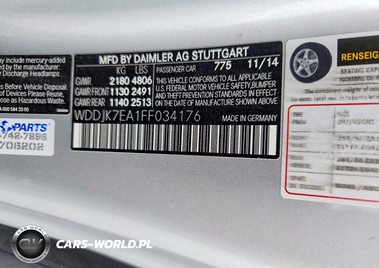 2015 Mercedes-Benz Sl 63 Amg VIN:WDDJK7EA1FF034176 - 12