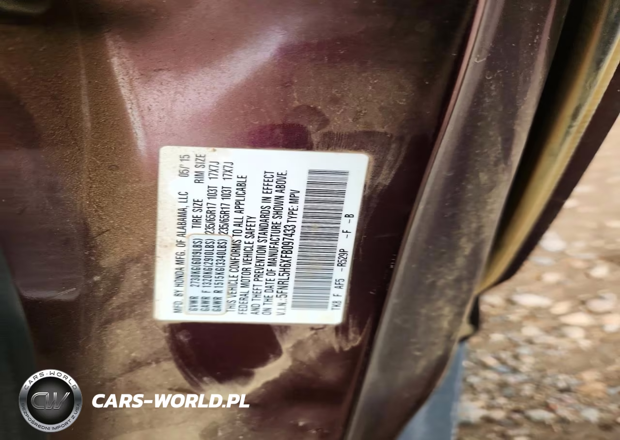 2015 Honda Odyssey Exl VIN:5FNRL5H6XFB097433 - 13