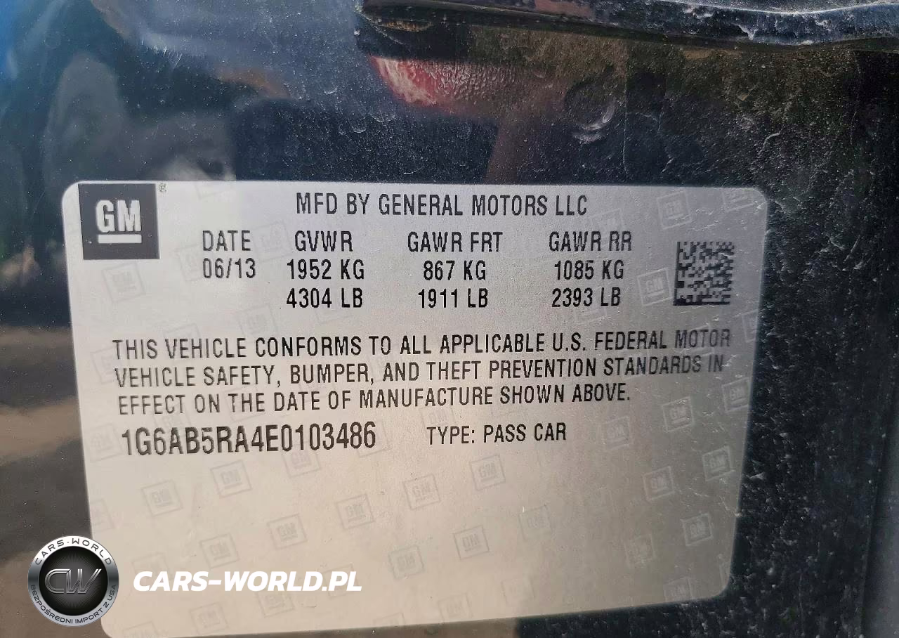 2014 Cadillac Ats Luxury VIN:1G6AB5RA4E0103486 - 13