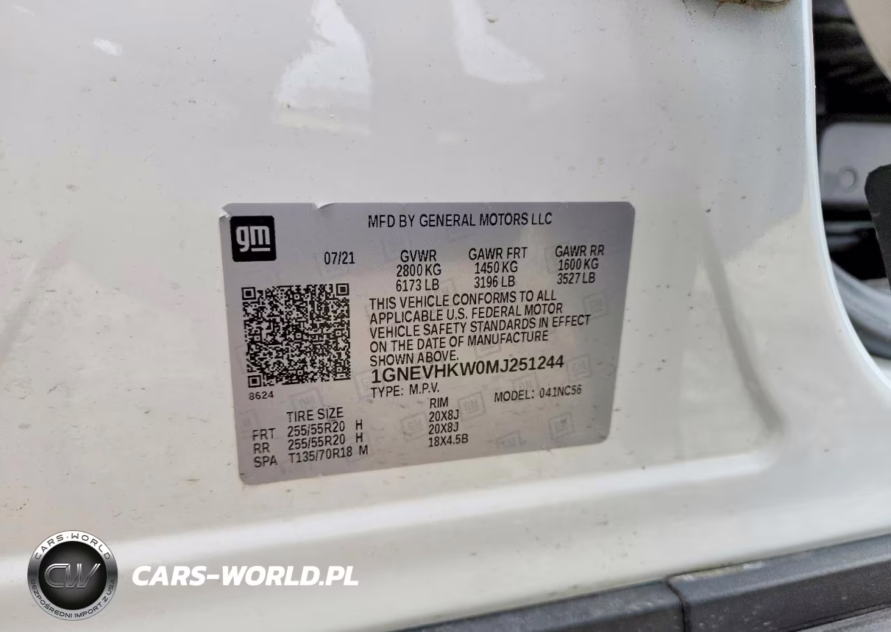 2021 Chevrolet Traverse Lt VIN:1GNEVHKW0MJ251244 - 14