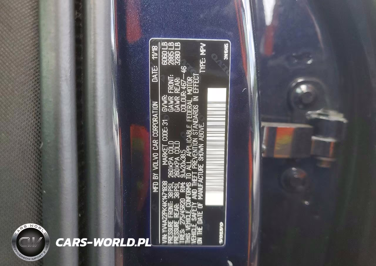 2019 Volvo Xc90 T6 Momentum VIN:YV4A22PK4K1471838 - 13