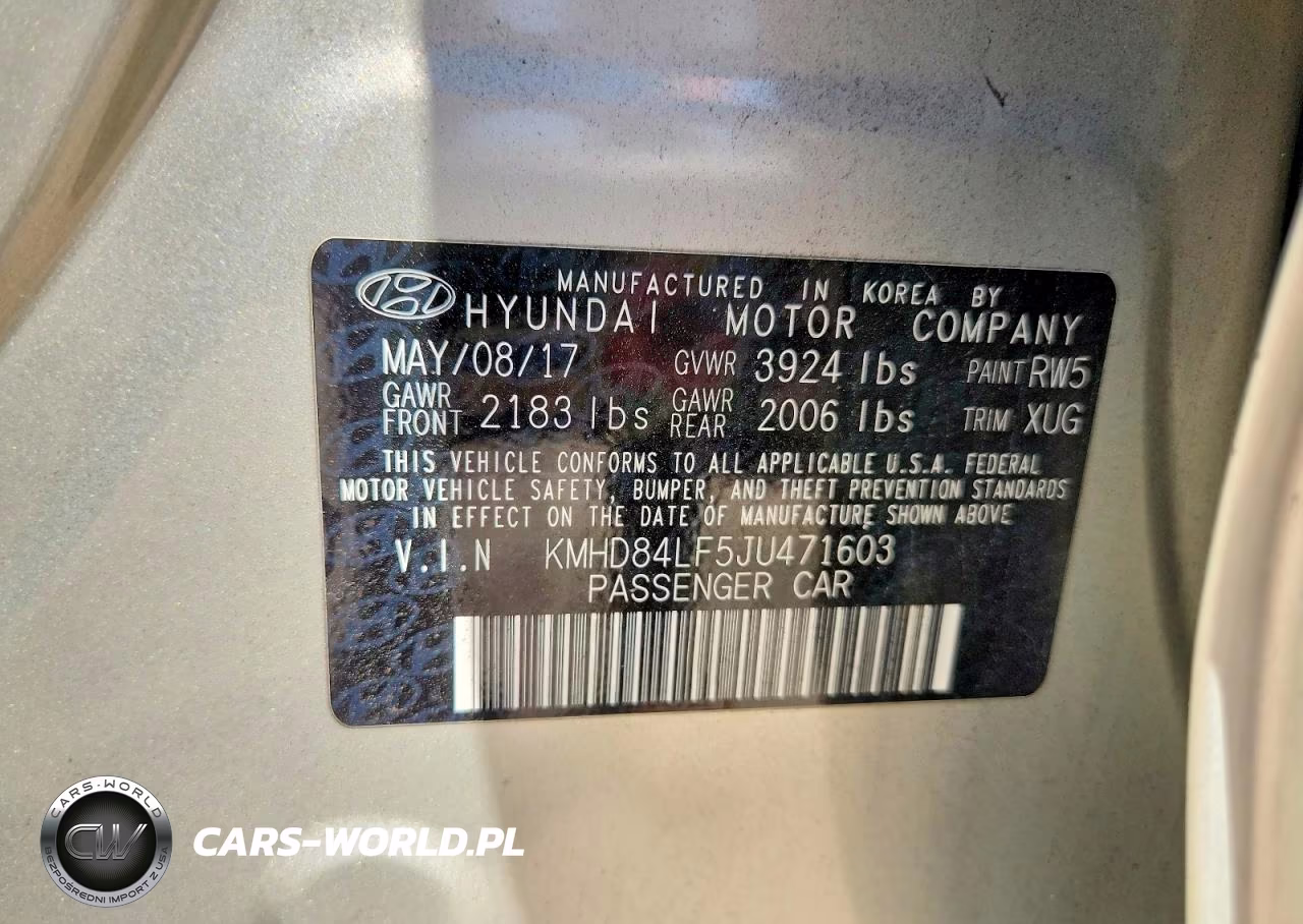 2018 Hyundai Elantra Sel VIN:KMHD84LF5JU471603 - 12