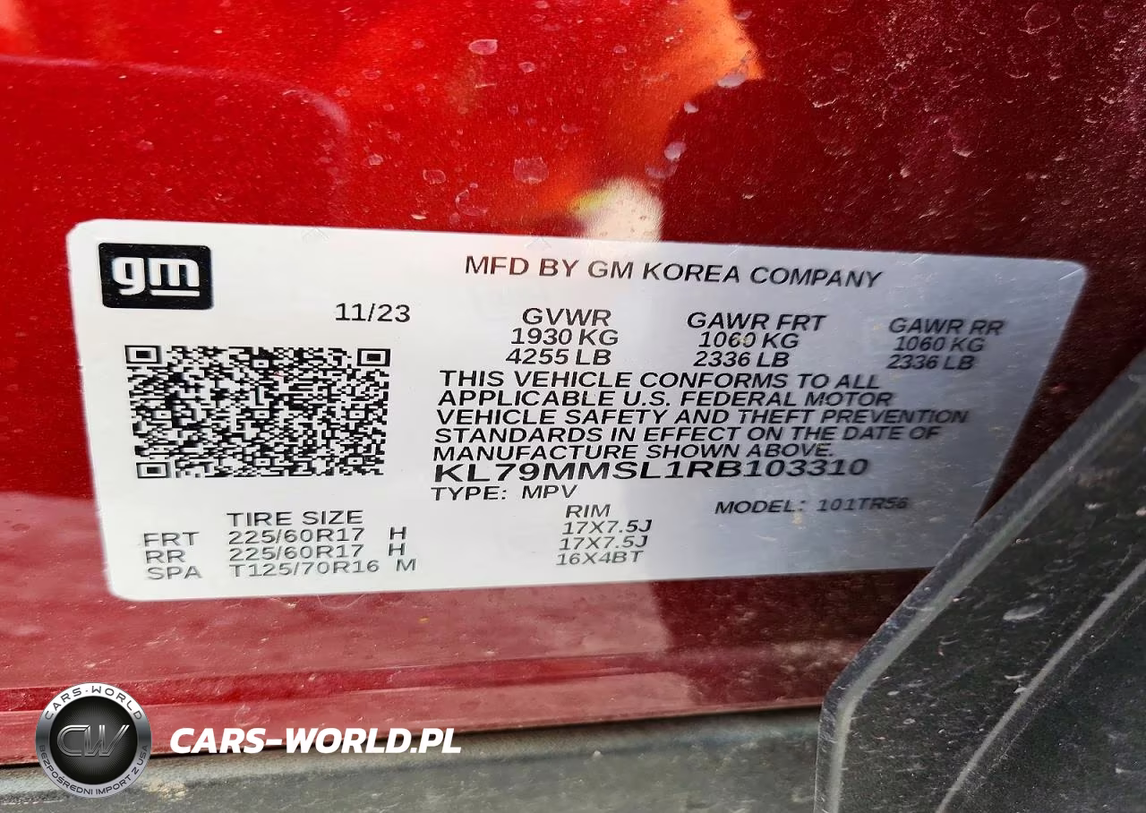 2024 Chevrolet Trailblazer Ls VIN:KL79MMSL1RB103310 - 13