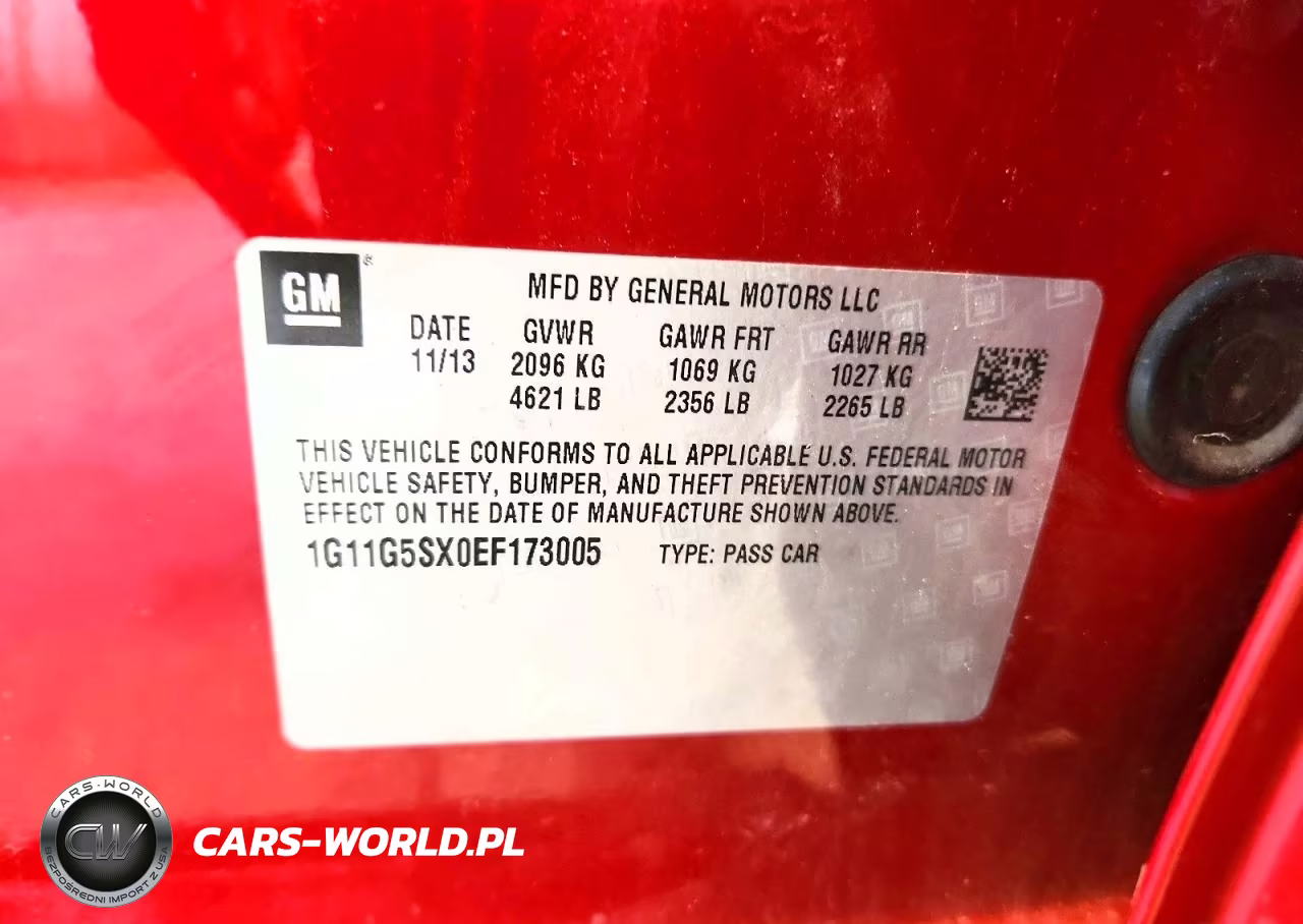 2014 Chevrolet Malibu 3Lt VIN:1G11G5SX0EF173005 - 12